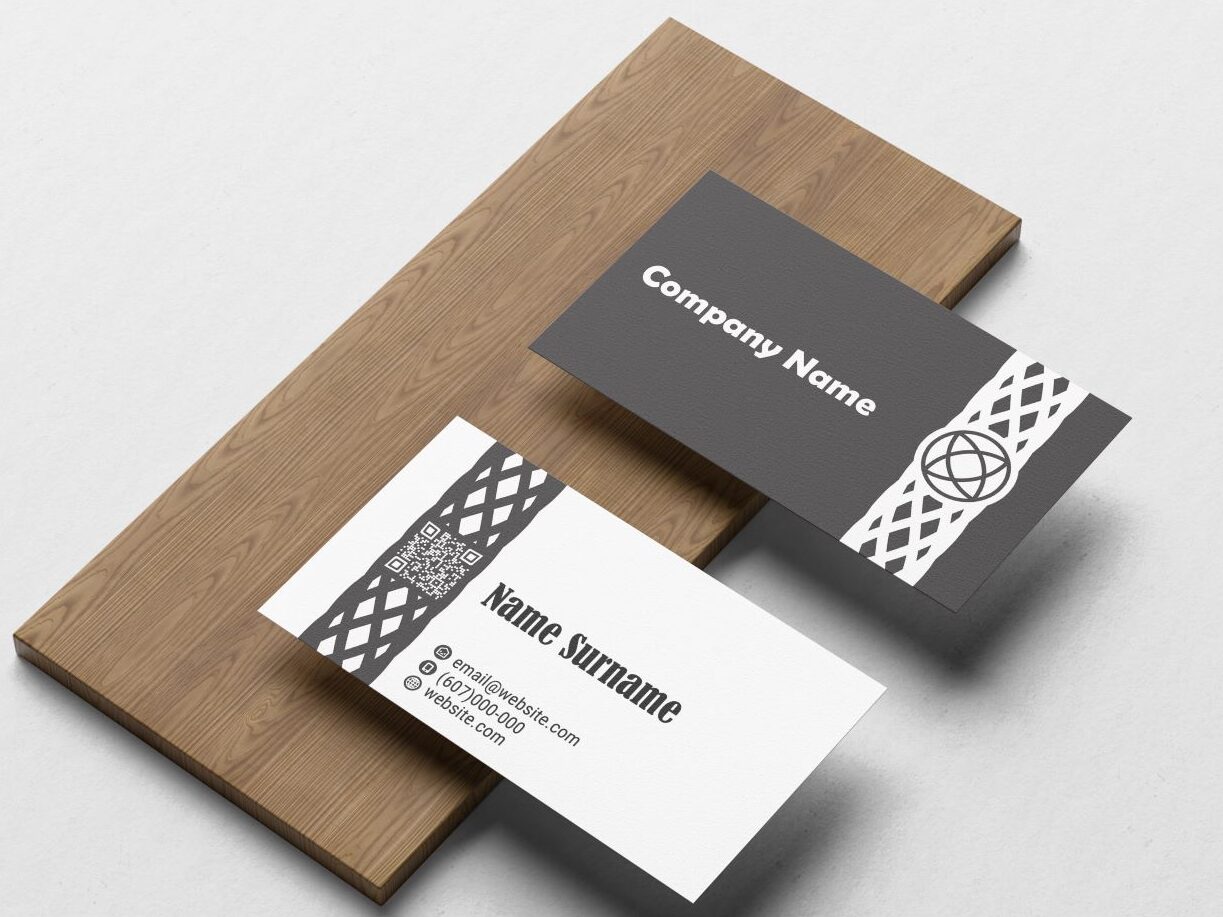 nice looking business card front and back